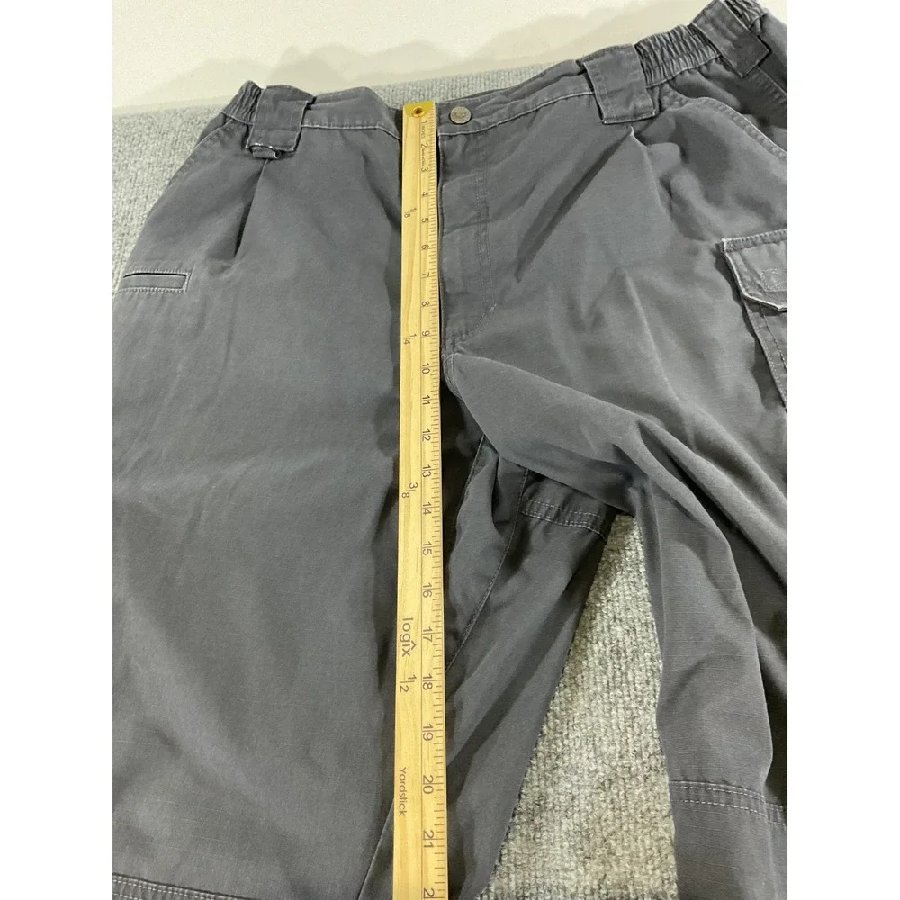 5.11 Tactical Pants Mens 38x35 Gray Cargo Utility Ripstop Workwear Outdoor Hikin